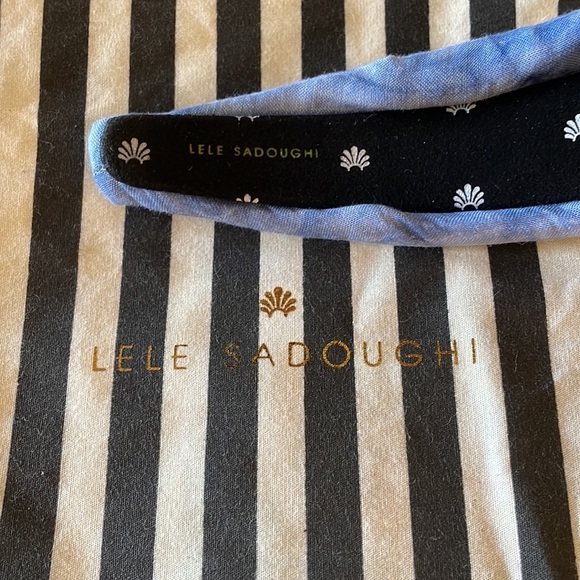 Lele Sadoughi Atlantic Blue Tie-Dye Headband